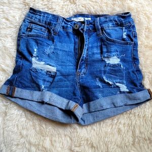 Denim shorts